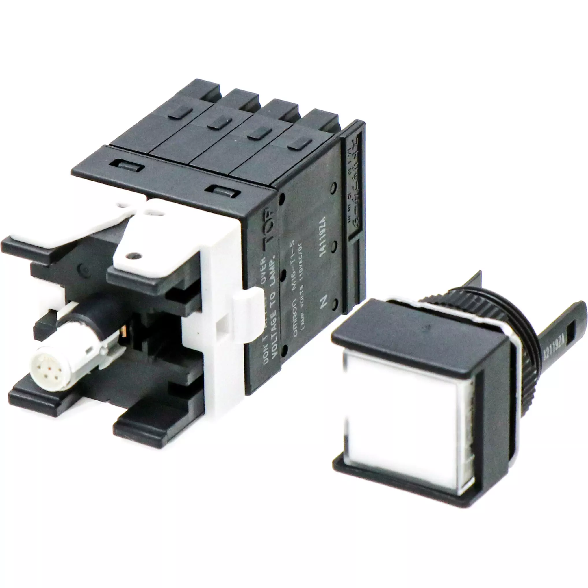 Omron Solder Terminal Indicator Light Square IP40 Φ16 mm, M16-AW-T1-S