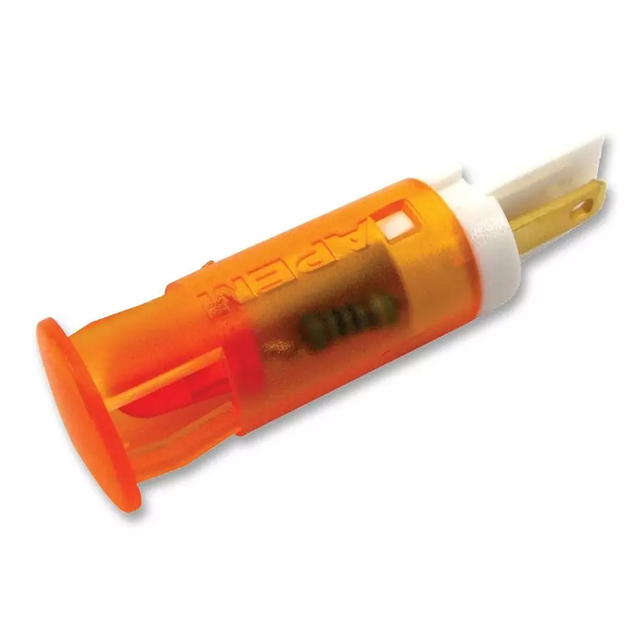 APEM INDICATOR, LED PANEL MNT, 10MM, ORANGE, QS101XXO12