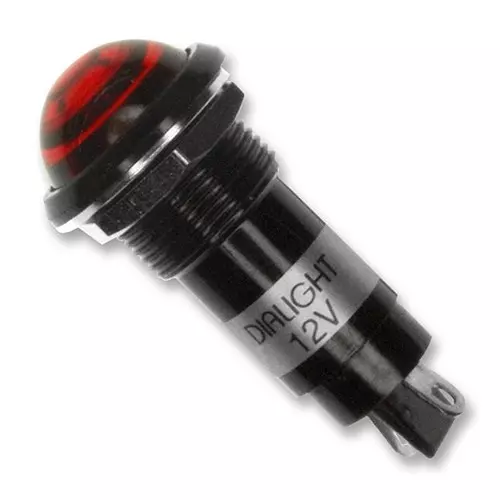 DIALIGHT LED INDICATOR, 12V, RED, 616-1132-130F