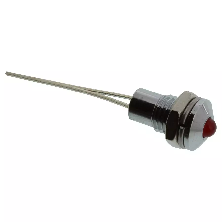 VCC PANEL INDICATOR, 6.2MM, RED, 2.1V, L63DR2L