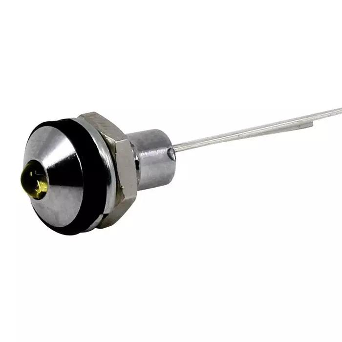 VCC LED PANEL INDICATOR, 6MM, YEL, 12VDC, CD-0-2701-9908-I