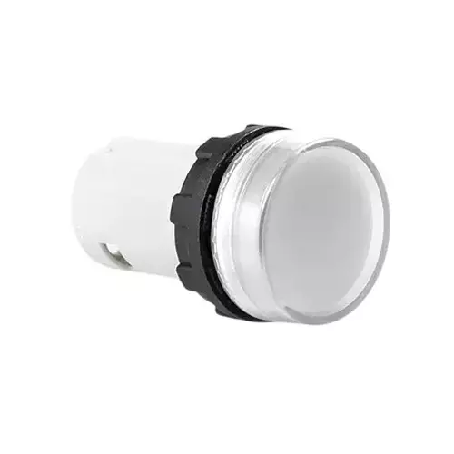 C&S Electric Integrated LED Pilot Lamp Metallic Range 12 V AC White, RCB7-IVL71