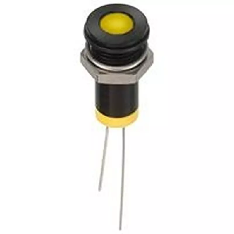 APEM Led Indicator, Panel, 8Mm, Yellow, 2Vdc, Q8F6Bxxy02E