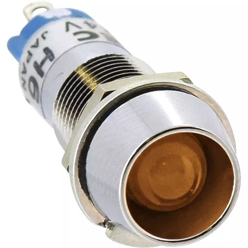 IDEC Up Series Led Type Small Indicator Light Φ9 (Hood Type Built-In Resistor) 9 Mm Mounting Hole Diameter, Up9-2499A