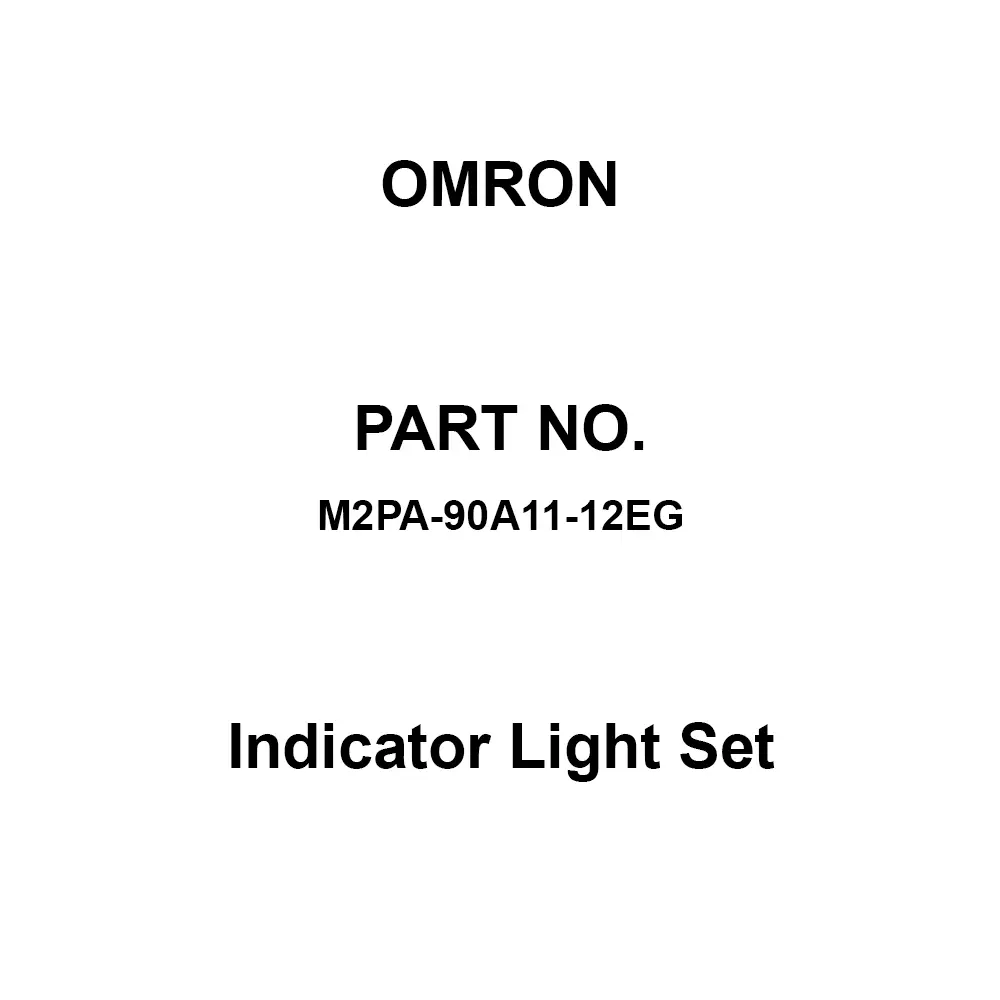 Omron Indicator Light Set AC/DC 12 V Rated Voltage, M2PA-90A11-12EG