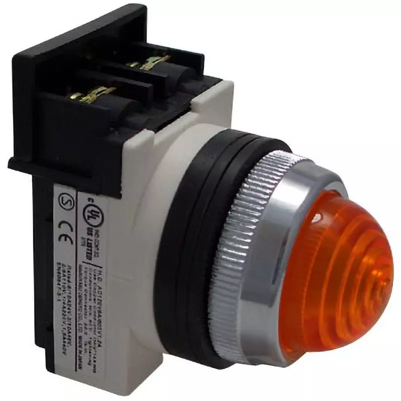 MARUYASU DENGYO Pilot Light AC/DC 30 V Rated Voltage Round Orange, A25ILA30O