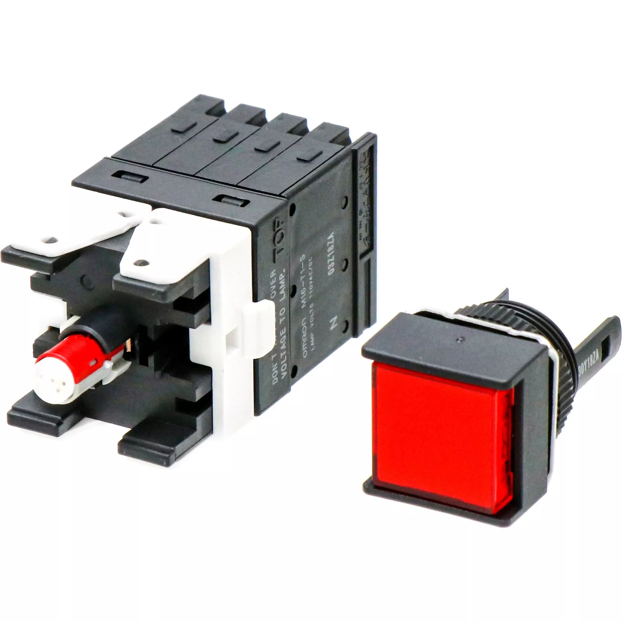 Omron Solder Terminal Indicator Light Square IP40 Φ16 mm, M16-AR-T1-S