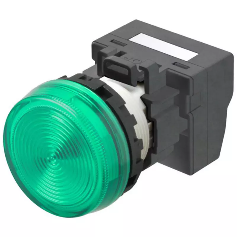 Omron Push-In Plus Indicator Light Round Body Φ22 mm Green, M22N-BN-TGA-GC-P