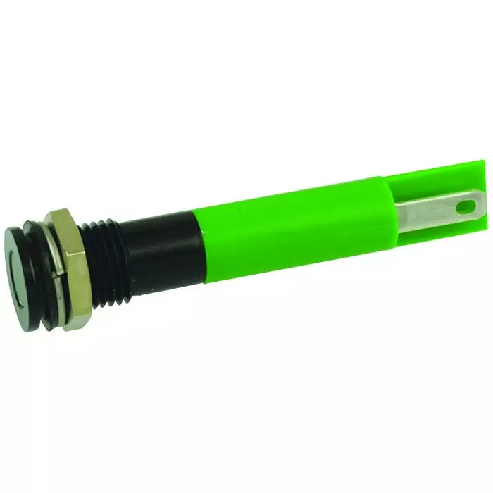 APEM PANEL MOUNT INDICATOR, LED, 8MM, GREEN, 2.2V, Q8F1BXXG110E