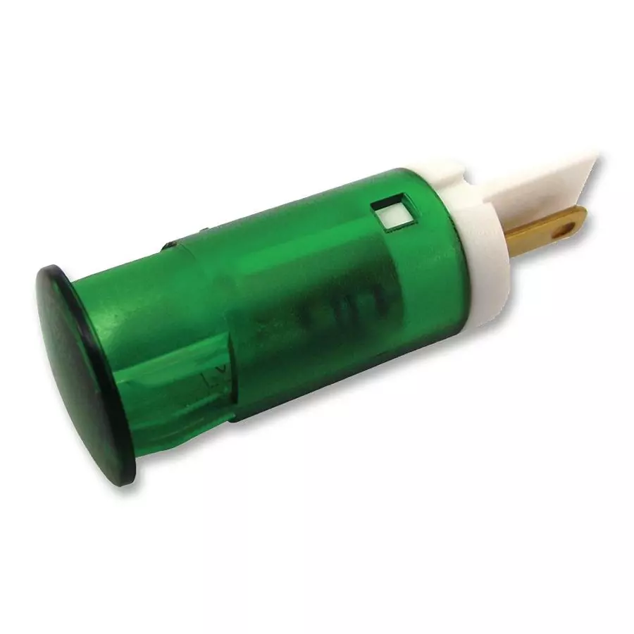 APEM INDICATOR, LED PANEL MNT, 12MM, GREEN, QS121XXG24