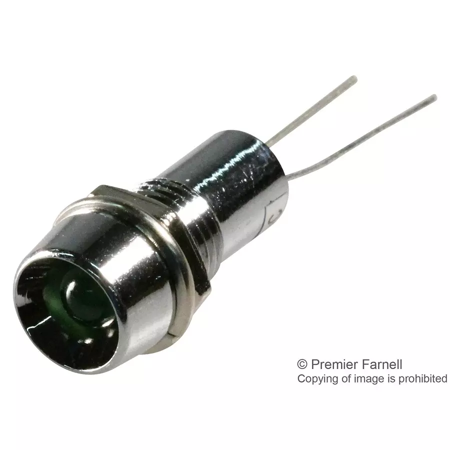 VCC PANEL INDICATOR, 8MM, GREEN, 24VDC, L65DG24L