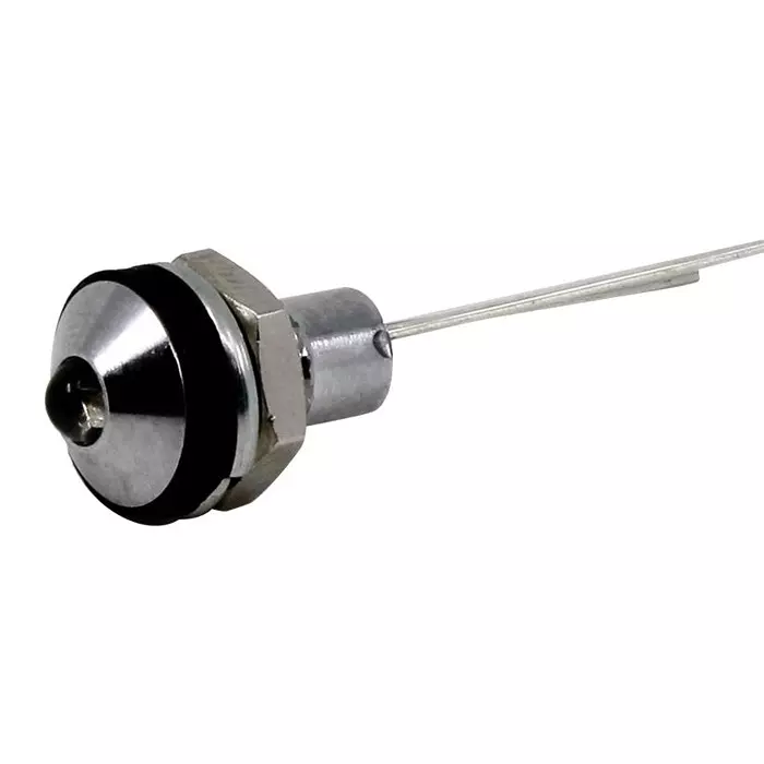VCC LED PANEL INDICATOR, 6MM, WHT, 28VDC, CD-0-8712-9933-I