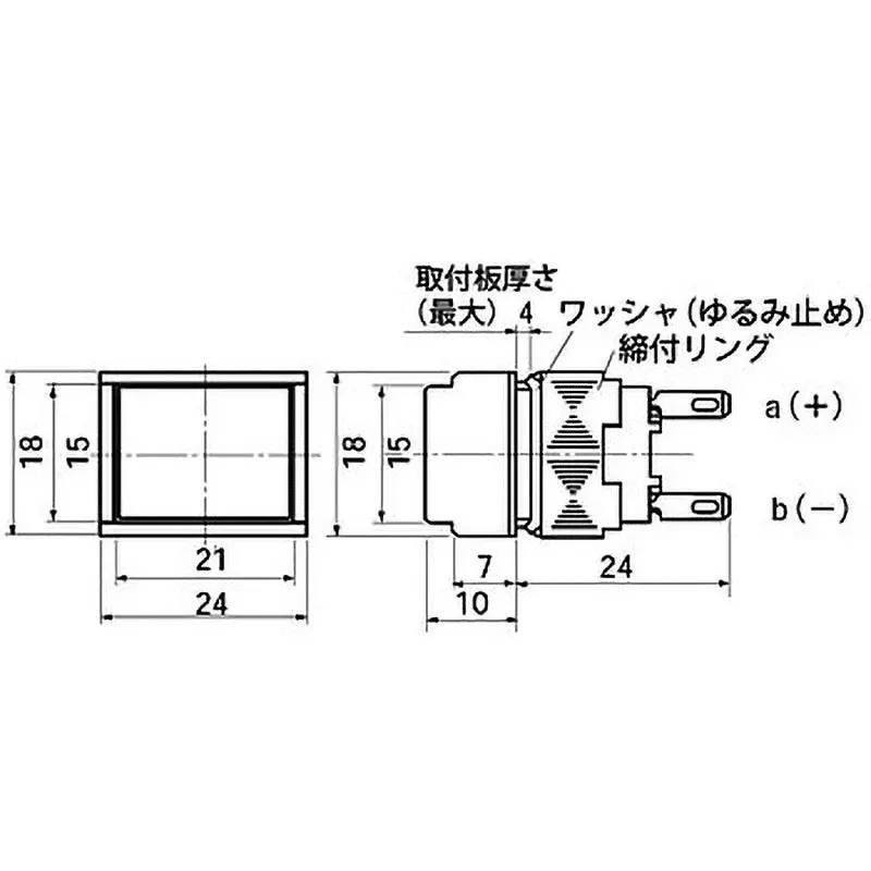 fuji-electric-indicator-light-illuminated-milky-white-ah164-ztwh1