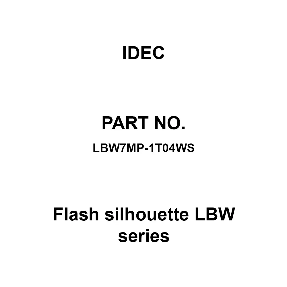 IDEC Flash silhouette LBW Series Indicator Light Square Blue, LBW7MP-1T04WS