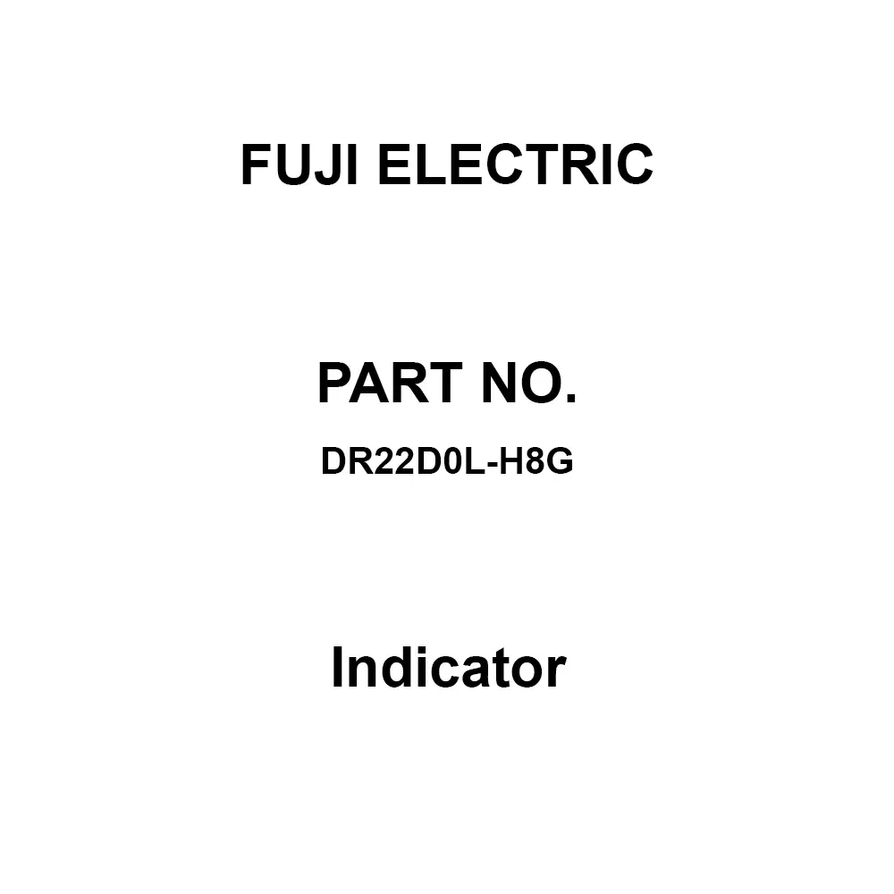 Fuji Electric Indicator AC 110 V Round Green, DR22D0L-H8G