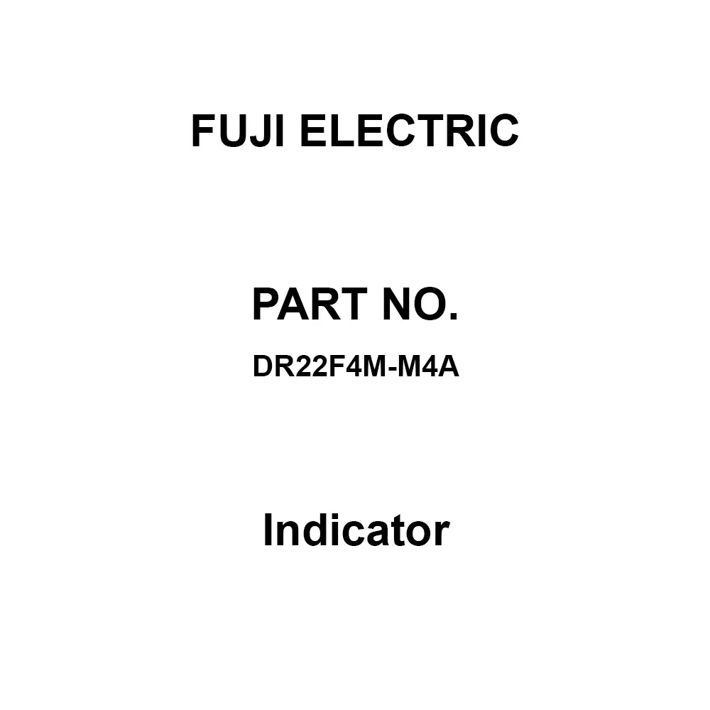 Fuji Electric Indicator AC 220 V Square Orange, DR22F4M-M4A
