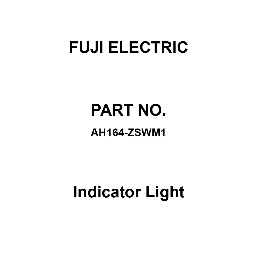 Fuji Electric Indicator Light Milky White Light Colour, AH164-ZSWM1