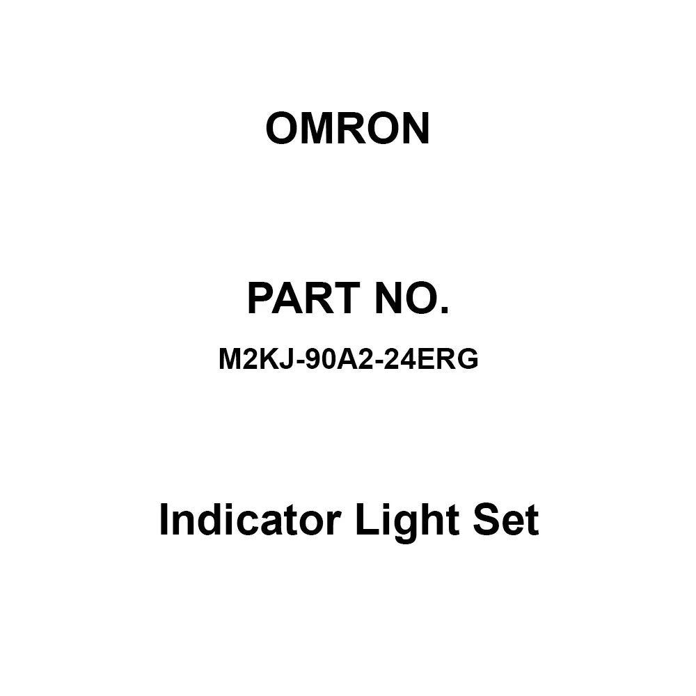 Omron Indicator Light Set DC 24 V (LED) Rated Voltage, M2KJ-90A2-24ERG