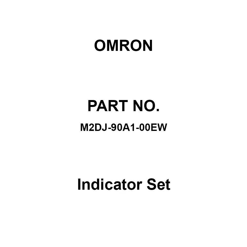 Omron Indicator Set White Illuminated Color, M2DJ-90A1-00EW