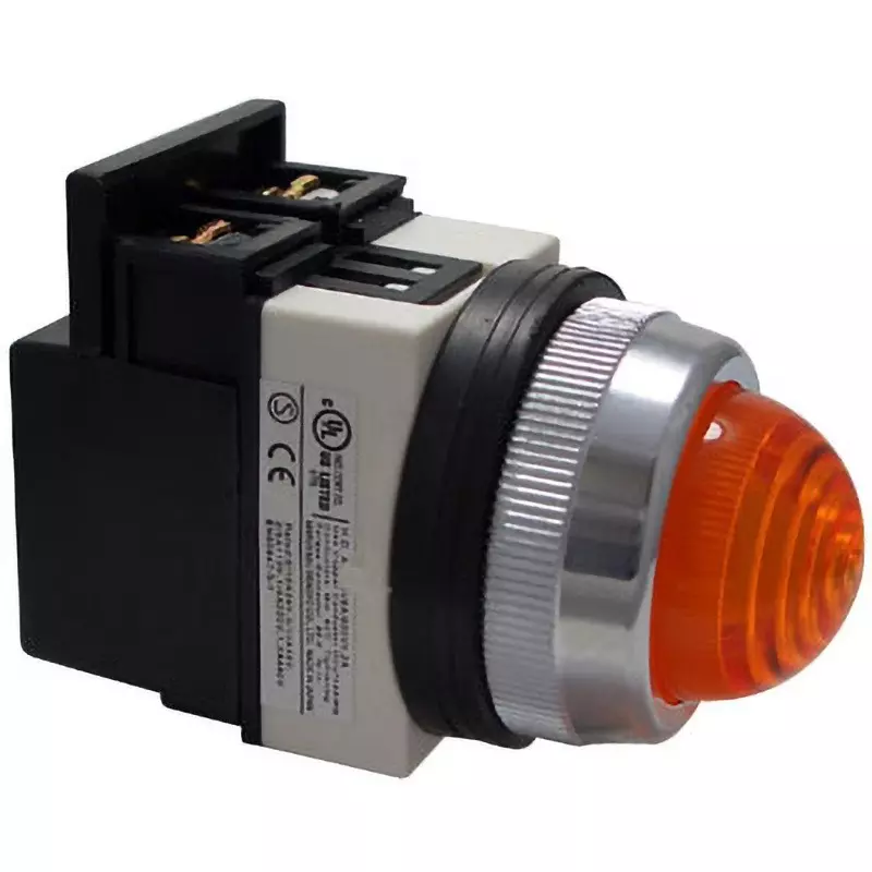 MARUYASU DENGYO Pilot Light 200/220 V Rated Voltage Round Orange, A30ILT200O