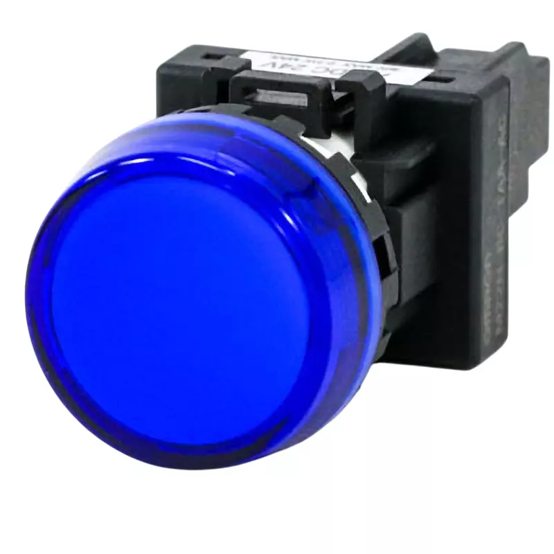 Omron Screw Terminal Indicator Light Round Body Φ22 mm Blue, M22N-BC-TAA-AC