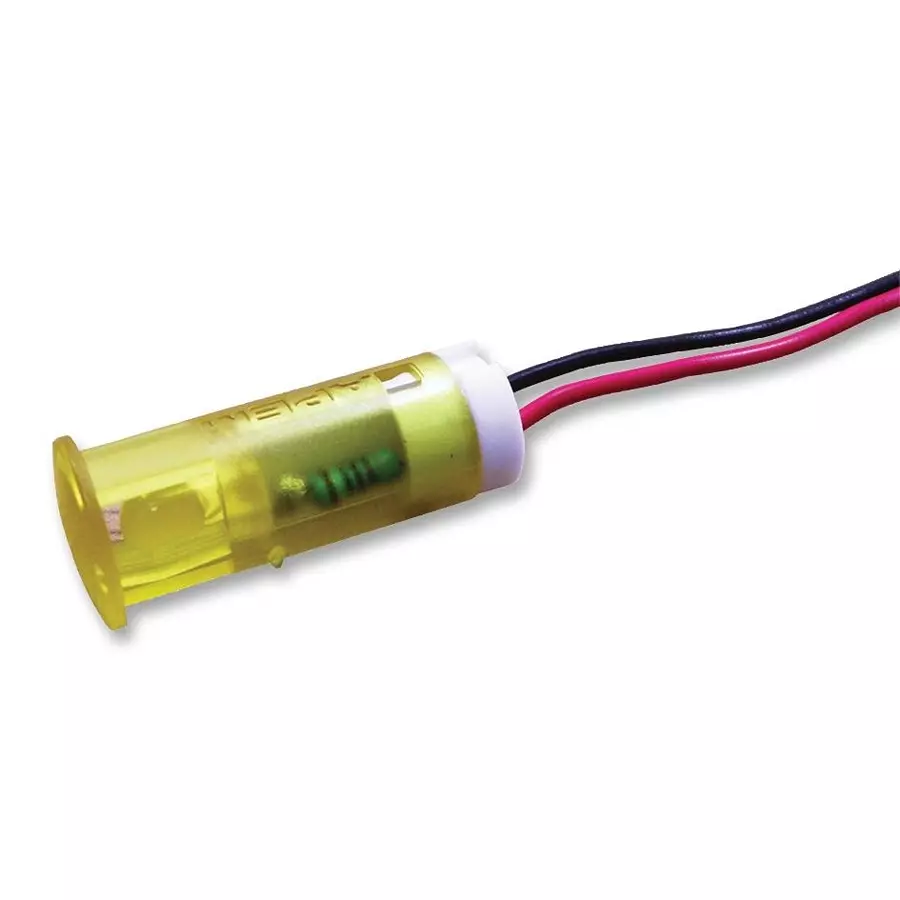 APEM INDICATOR, LED PANEL MNT, 10MM, YELLOW, QS103XXY24