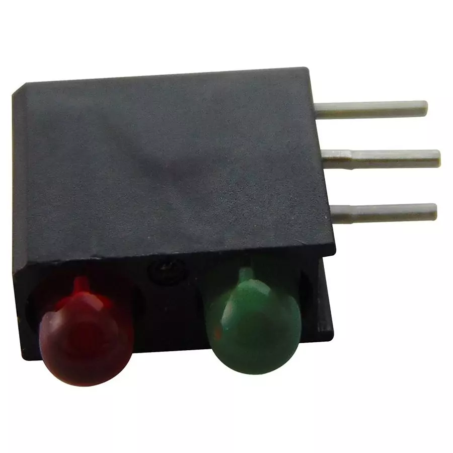 DIALIGHT 3MM BI-LEVEL LED CBI RED/GREEN, 553-0212F