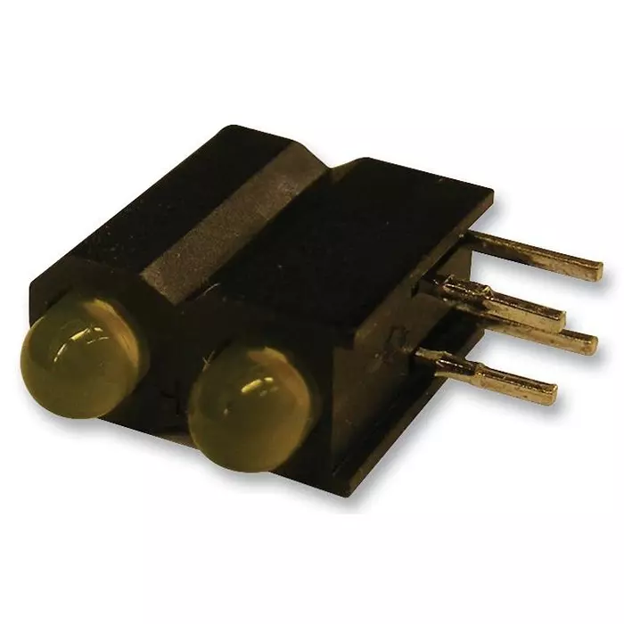 DIALIGHT LED, PCB, 3MM, BI, YEL-YEL, 553-0233F