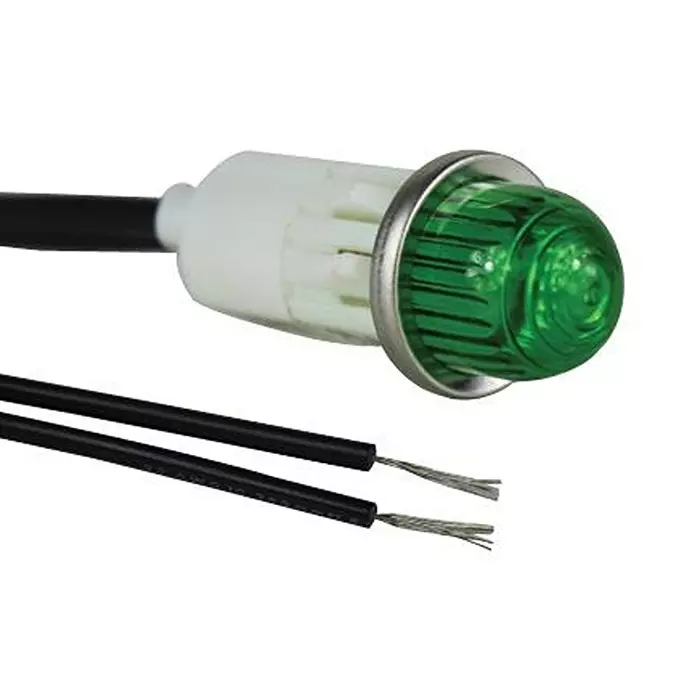 VCC NEON INDICATOR, 12.7MM, 250VAC, 1053A5