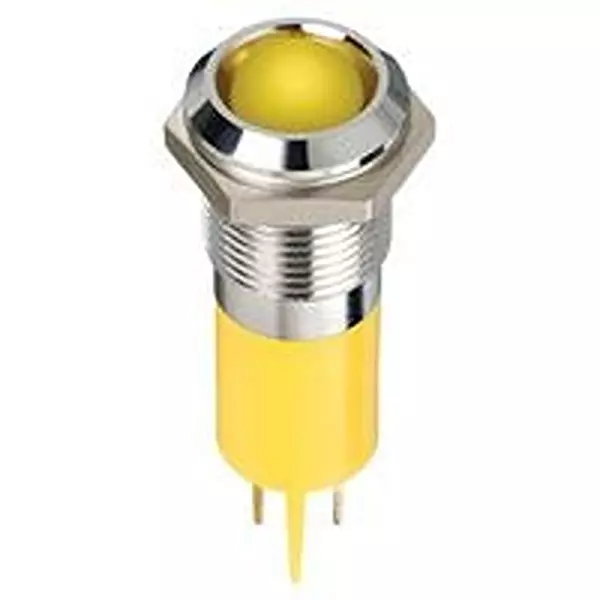 APEM Led Indicator, Panel, 14Mm, Yellow, 24V, Q14P1Cxxy24
