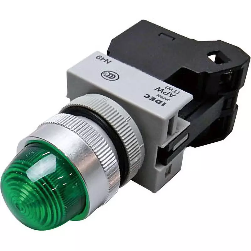 IDEC Tw Series Pilot Light (Round Led) 22 Mm Mounting Hole Diameter, Apw226Dg