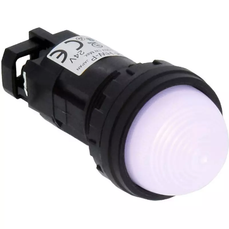IDEC Hw Series Pilot Light Diameter 22 (Protruding Led) 22 Mm Mounting Hole Diameter, Hw1P-2Q4Pw