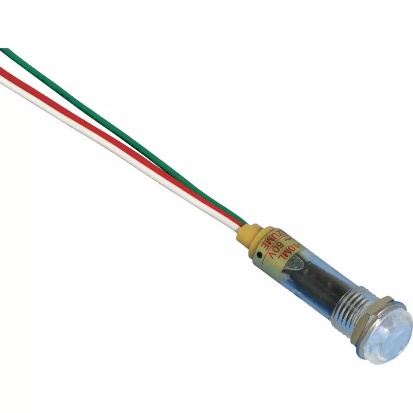 SAKAZUME ELECTRIC LED Indicator Light DC5 to 60 V Rated Voltage DC3.0 to 6.0 mA Rated Current, 2DUL-10ML-DC5V-60V-RG/C