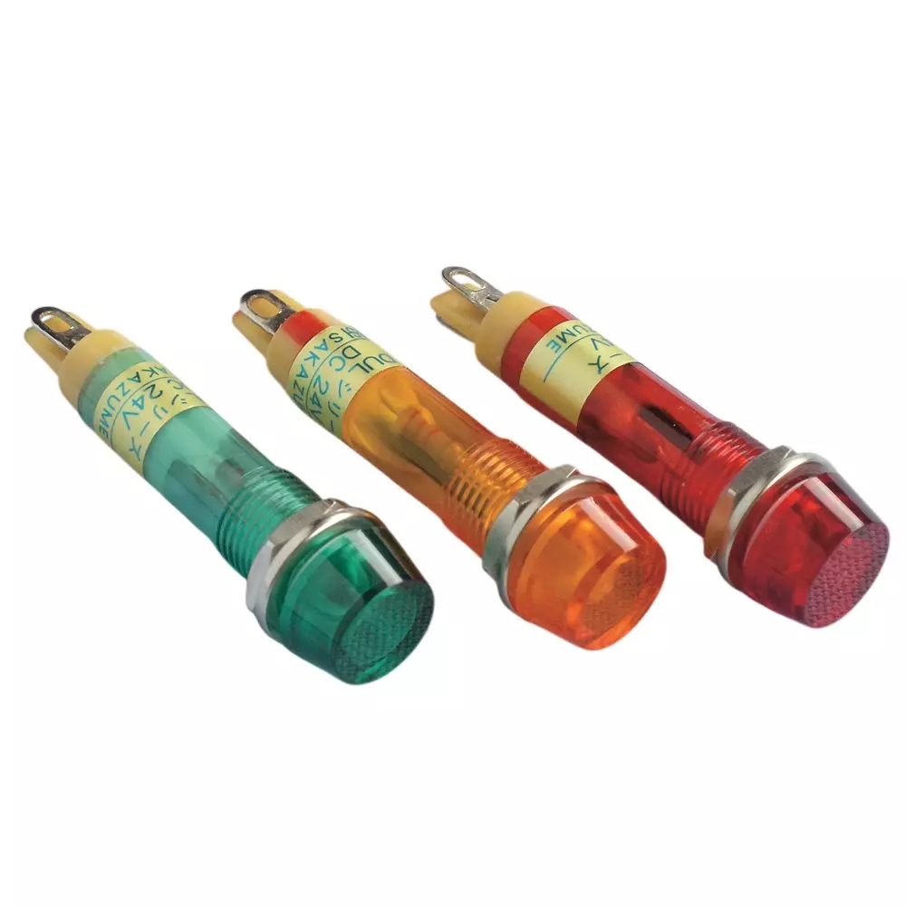 SAKAZUME ELECTRIC LED Indicator Light DC 24 V Rated Voltage 11 mA Rated Current, DUL-8H-IP-DC24V-R/R