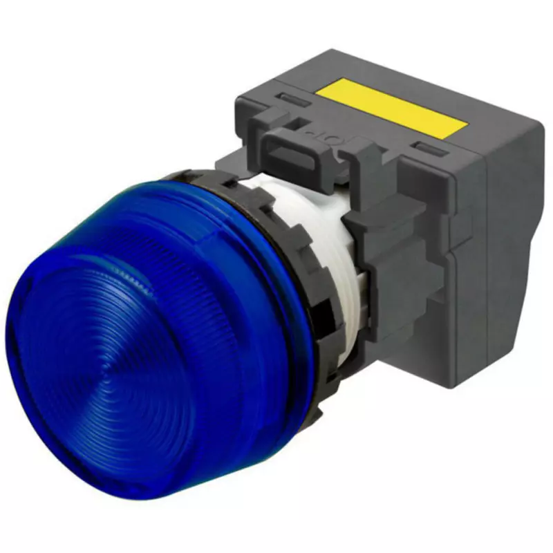 Omron Push-In Plus Indicator Light Round Body Φ22 mm Blue, M22N-BP-TAA-AE-P