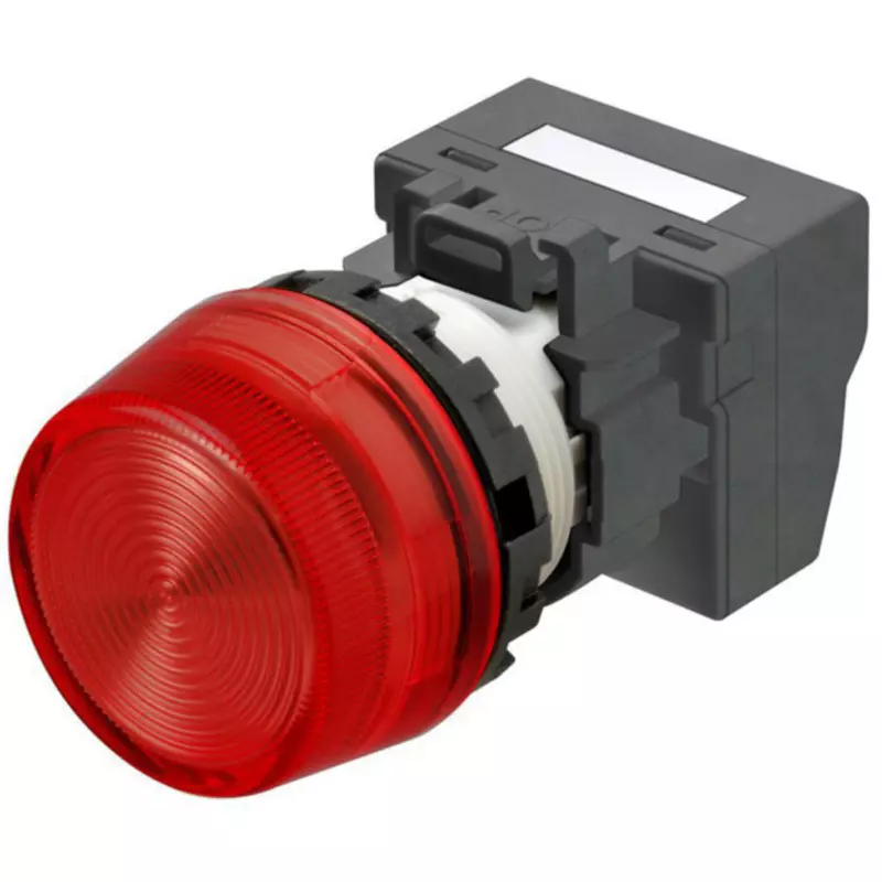 Omron Push-In Plus Indicator Light Round Body Φ22 mm Red, M22N-BP-TRA-RC-P