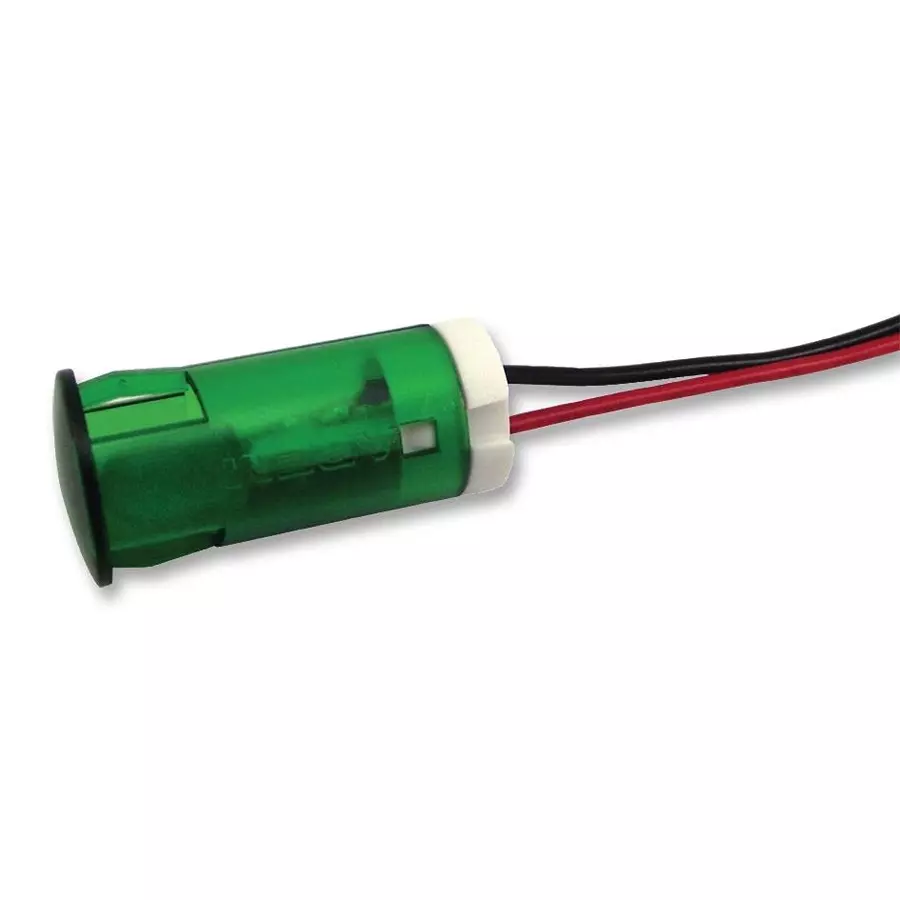 APEM INDICATOR, LED PANEL MNT, 12MM, GREEN, QS123XXHG220