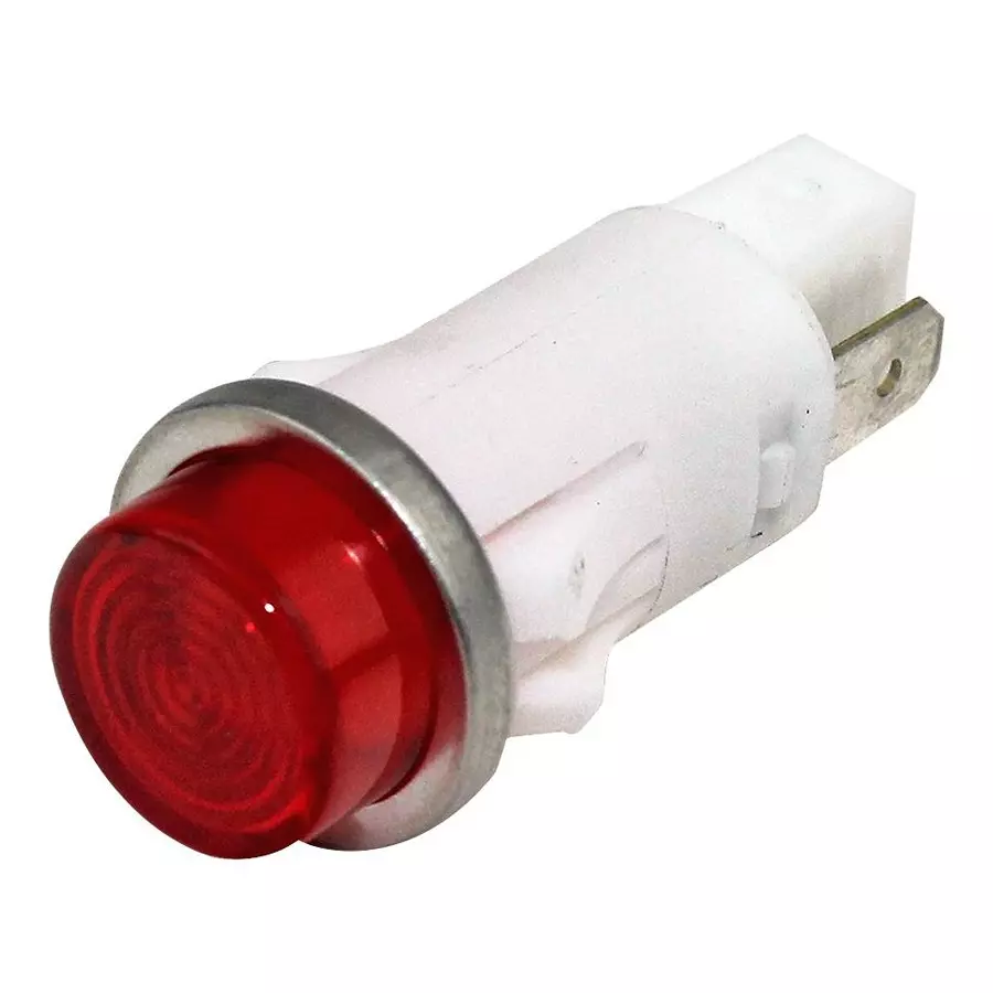 VCC LED INDICATOR, PANEL, 12.7MM, RED, 28V, 1092QC1-28V