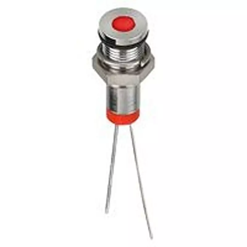 APEM Led Indicator, Panel, 6Mm, Red, 2Vdc, Q6F6Cxxr02E
