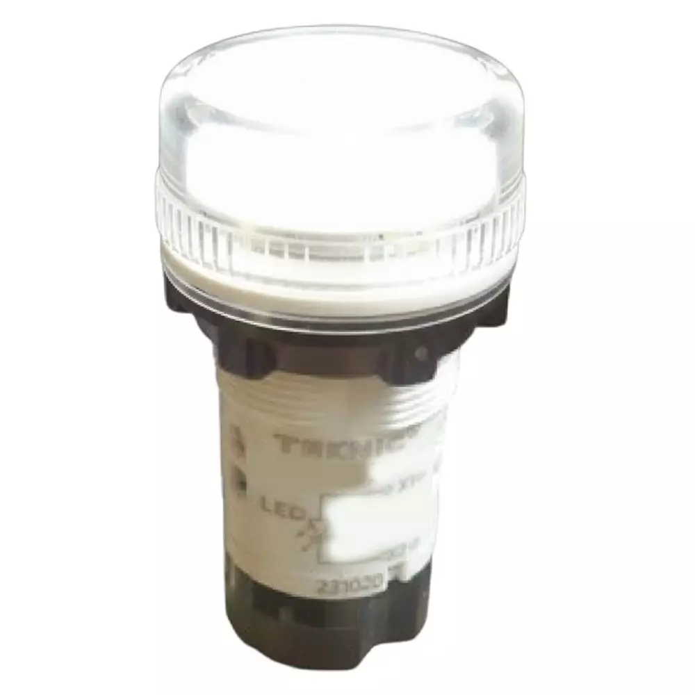 Teknic Economy Pilot Light Integral LED with Built in Fuse 230 V AC 22.5 mm Hole Diameter White LED, 3PLBR7L(S)BF 230 V AC