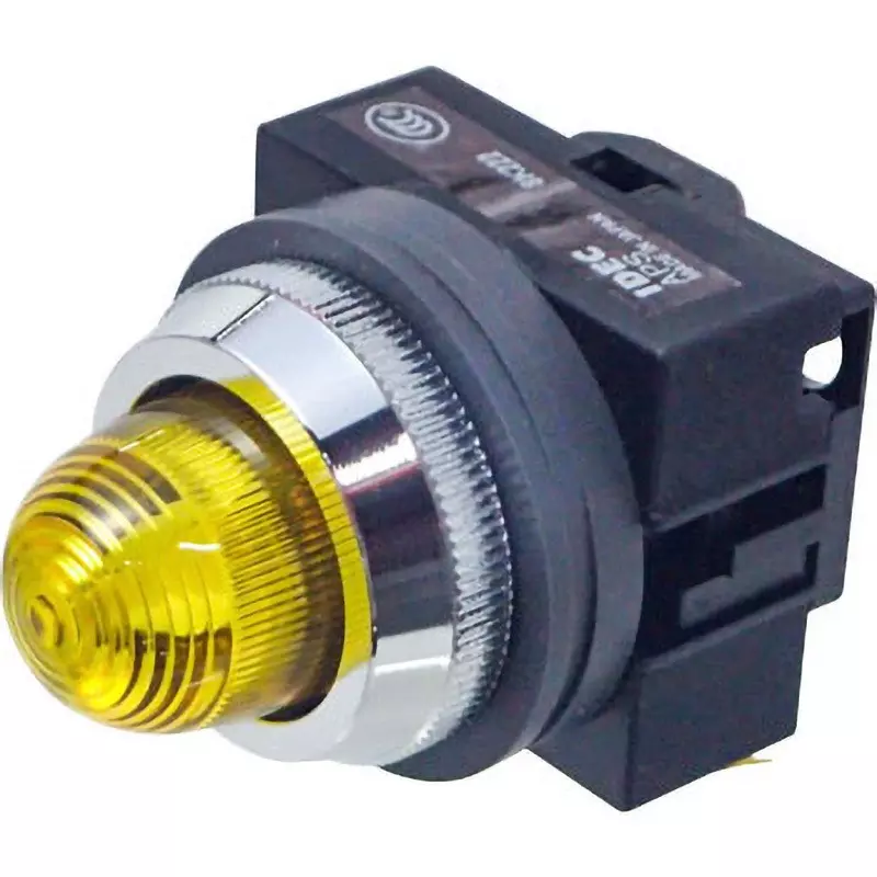 IDEC Tws Series Pilot Light Φ25 (Round Dome Led) M3.5 screw terminal Yellow, APS122DNY