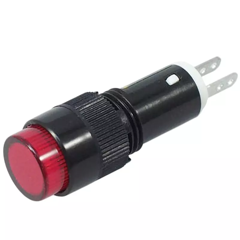 IDEC Ap Series Led Type Small Indicator Light Diameter 10 (Round Flat Type) 10.1(+0.2 - 0) Mm Mounting Hole Diameter, Ap1M111R