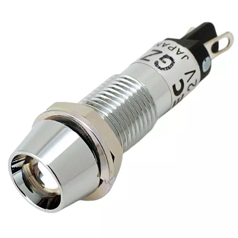 IDEC Up Series Led Type Small Indicator Light (Hood Type Built-In Resistor) 8 Mm Mounting Hole Diameter, Up8-1289G