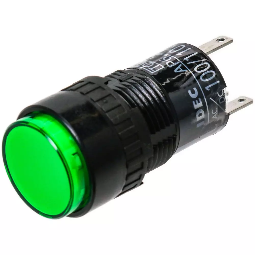 IDEC Ap6S Type Small Indicator Round Soldering tab terminal type Green, AP6MS5HG