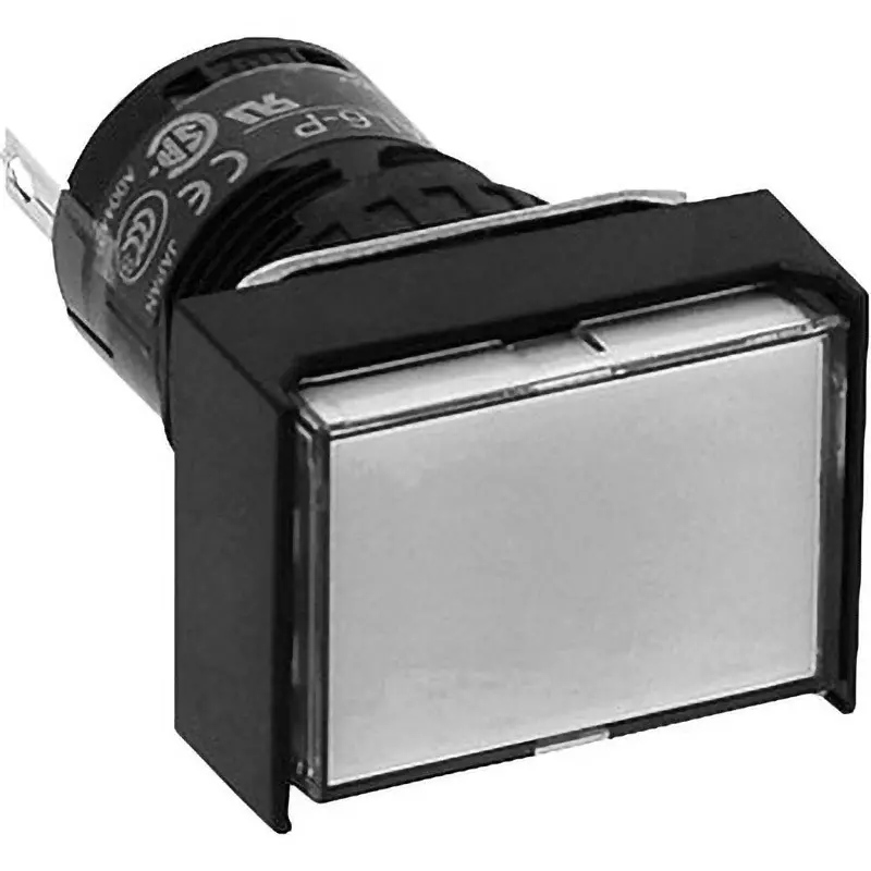 IDEC Rectangular Pilot Lights A6 Series Solder terminal pure white, AL6H-P4PJW