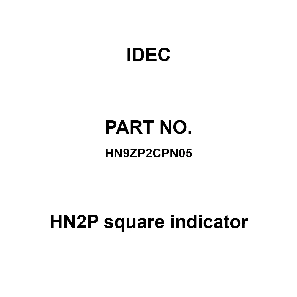 IDEC HN2P square indicator Color Board Acrylic Resin, HN9ZP2CPN05 (Pack of 5 Pcs)