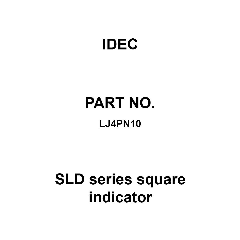 IDEC SLD Series Square Indicator 0.5 mm, LJ4PN10 (Pack of 10 Pcs)