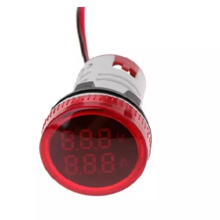 Congnitor Volt and Ampere Indicator Red 22 mm Mounting Diameter 220 VAC (Pack of 10)