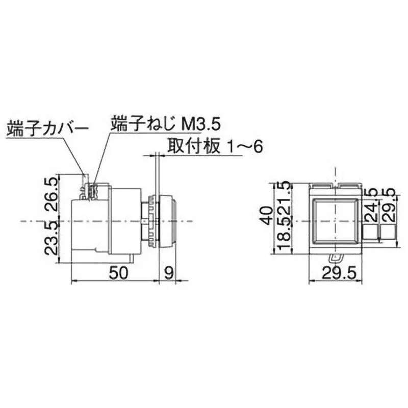 MARUYASU DENGYO Pilot Light 100/110 V Rated Voltage Square Blue, A22ILTSB100H