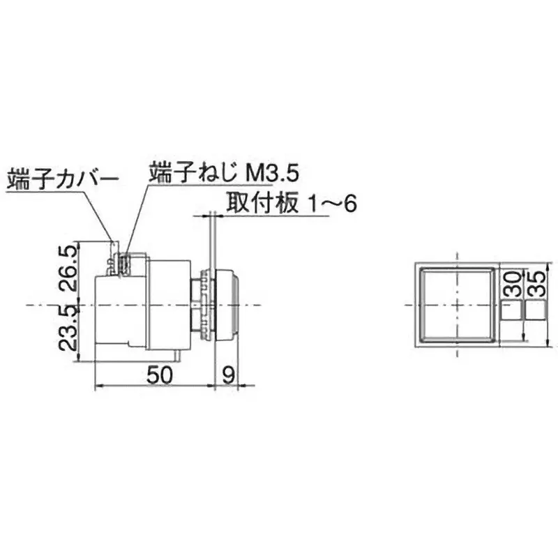 MARUYASU DENGYO Pilot Light 200/220 V Rated Voltage Square Red, A22ILTSW200R